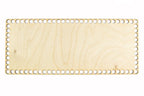 Rechteckiger Holzboden zum Umhäkeln 36 × 15 cm, Löcher 10 mm