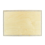 Rechteckiger Holzboden zum Umhäkeln 36 × 24 cm, Löcher 10 mm