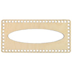 Holzdeckel für Taschentuchbox, glatt, Löcher 10 mm